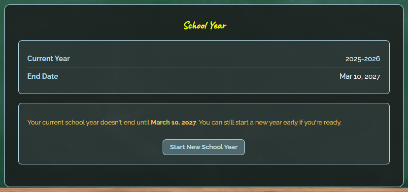 New School Year